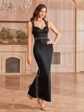 Beaded Sheath Split Cocktail Midi Dress ST59118
